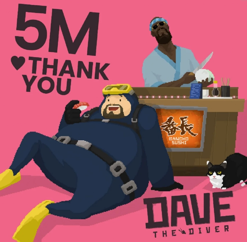 Иди нырни — инди-приключение Dave the Diver разошлось тиражом свыше 5 миллионов копий
