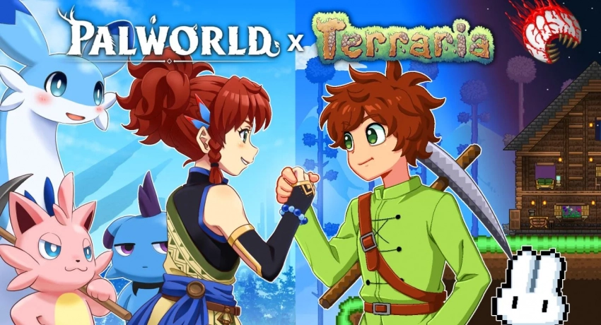 Авторы Terraria отложили патч 1.4.5 и напомнили о коллаборации с Palworld