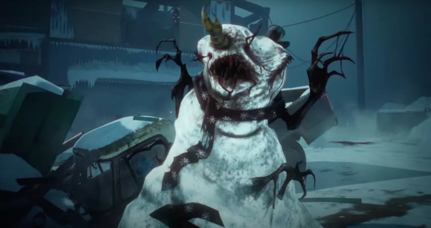 В трейлере зимнего события Dead by Daylight показали жуткого снеговика