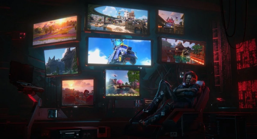 Авторы Fortnite показали скины Ви и Джонни Сильверхэнда из Cyberpunk 2077