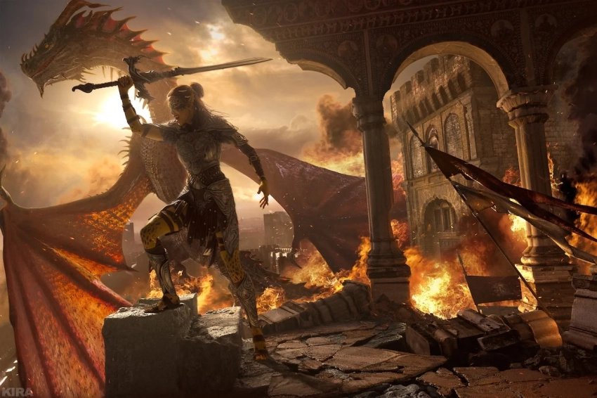 Бесстрашная и грозная Лаэзель из Baldur's Gate III﻿ в косплее россиянки