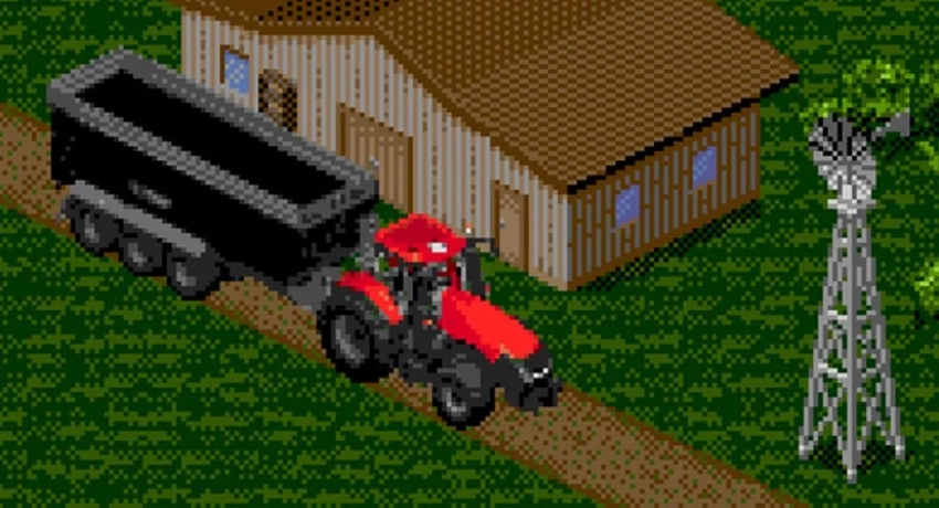 Авторы Farming Simulator выпустили 16-битную версию игры